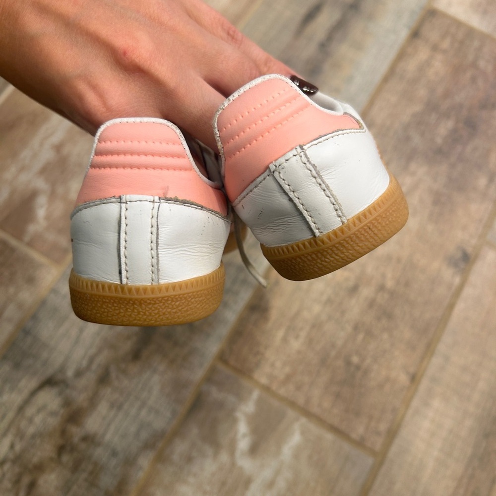 Adidas Samba White and Pink Trainers Tennis Shoes - Picture 7 of 8